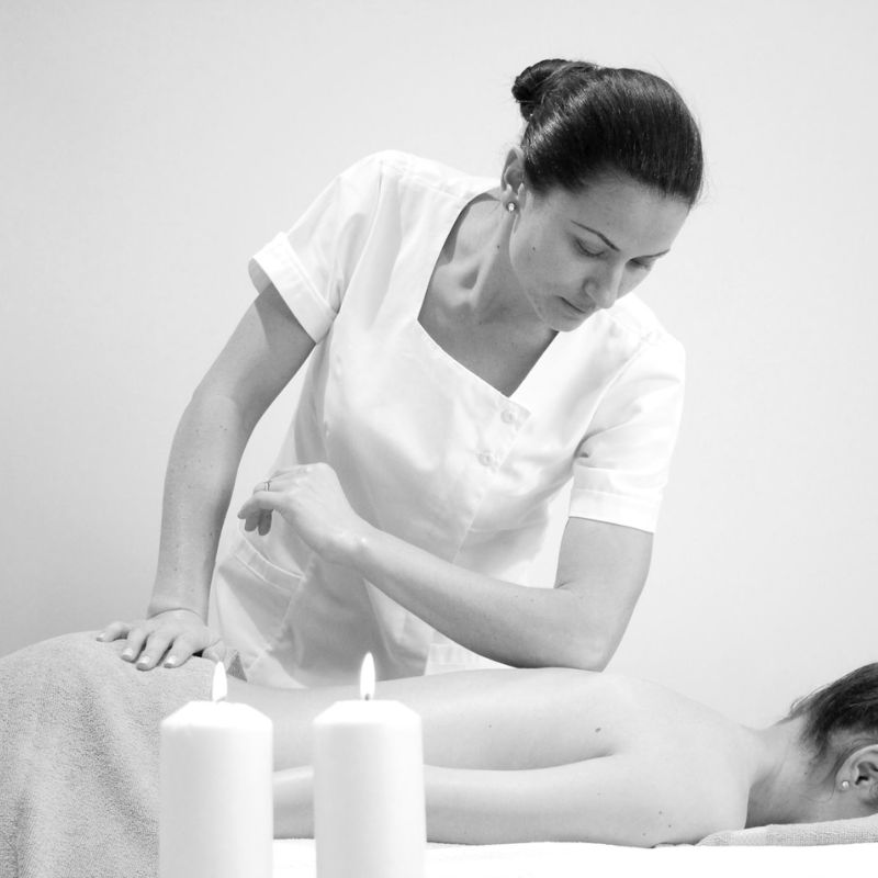 Angel Therapies of London - Angelica massaging a client